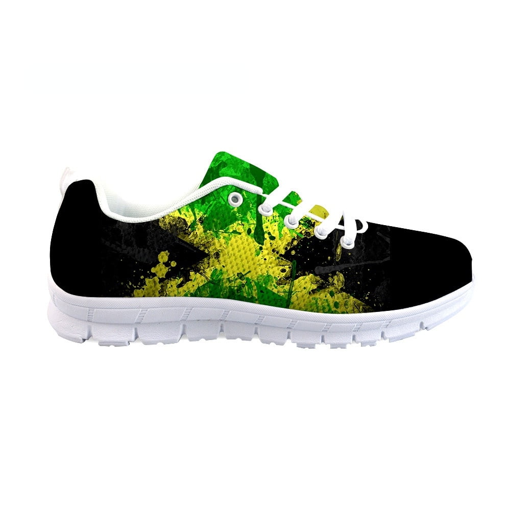 2021New students Sneakers Casual Shoes Jamaican flag 3D Design Students