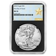 thumbnail image 1 of 2022 $1 American Silver Eagle NGC MS70 FDI West Point Star Label Retro Core, 1 of 2