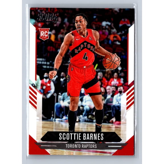 2021-22 Panini Chronicles Score Scottie Barnes #144 RC Toronto Raptors Basketball Card