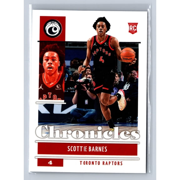 2021-22 Panini Chronicles Scottie Barnes #47 RC Toronto Raptors Basketball Card