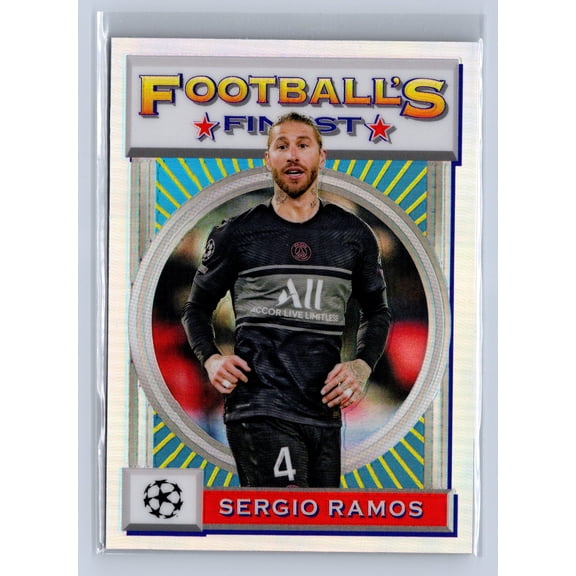 2022 2021-22 Topps Football's Finest Sergio Ramos #4 Refractor