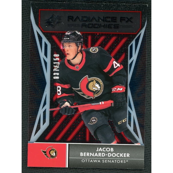 2022 2021-22 Upper Deck SPx Radiance FX Rookies Jacob Bernard-Docker #RFX-71 /150