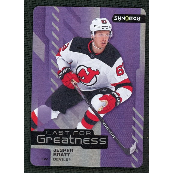 2021-22 Upper Deck Synergy Cast for Greatness Jesper Bratt New Jersey Devils NHL Trading Card CG-30
