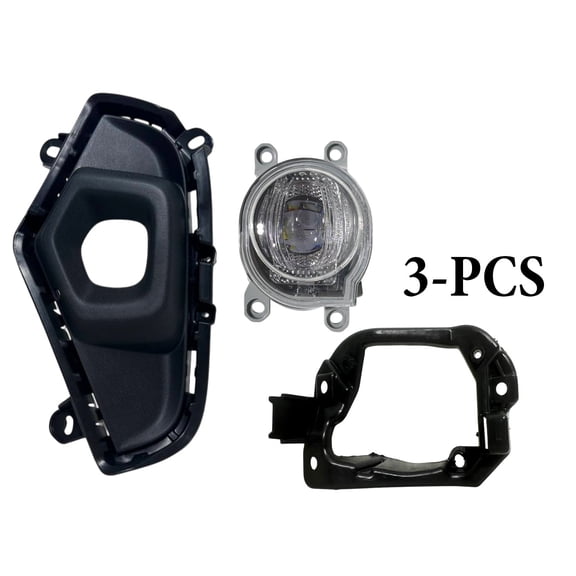 2022 2023 2024 Compatible With Toyota Rav4 XLE Premium Front Bumper Fog Light Lamp With Cover & Bracket LED Left Driver Side