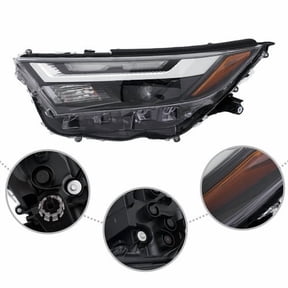 For 2022 2023 2024Toyota RAV4 LE/XLE LED+Halogen Headlight Assembly w/o LED DRL, Driver Left Side Front Headlight Headlamp w/Bulbs |811100R360, 811500R360