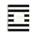 thumbnail image 1 of 2022-2023 Blue Sky Day Designer Rugby Stripe Black 8" x 10" Academic Daily & Monthly Planner White, 1 of 12