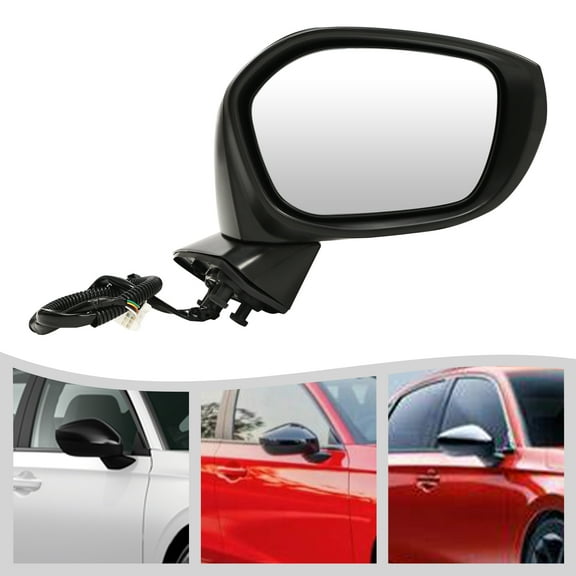 2022-2023 Honda Civic Left Driver Side Rear View Mirror, Heated with Blind Spot Detection, Black Glass, Easy Install, OEM Replacement