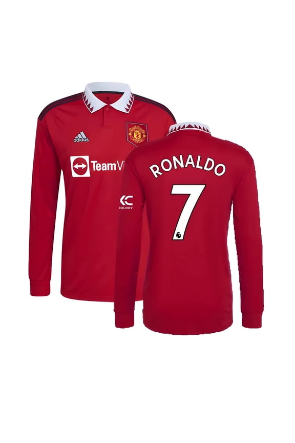 2022-2023 Man Utd Long Sleeve Home Shirt (RONALDO 7)