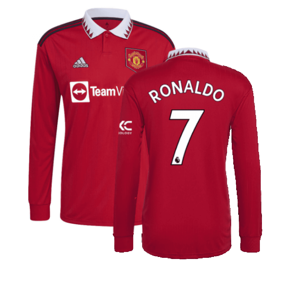 20222023 Man Utd Long Sleeve Home Shirt (RONALDO 7)