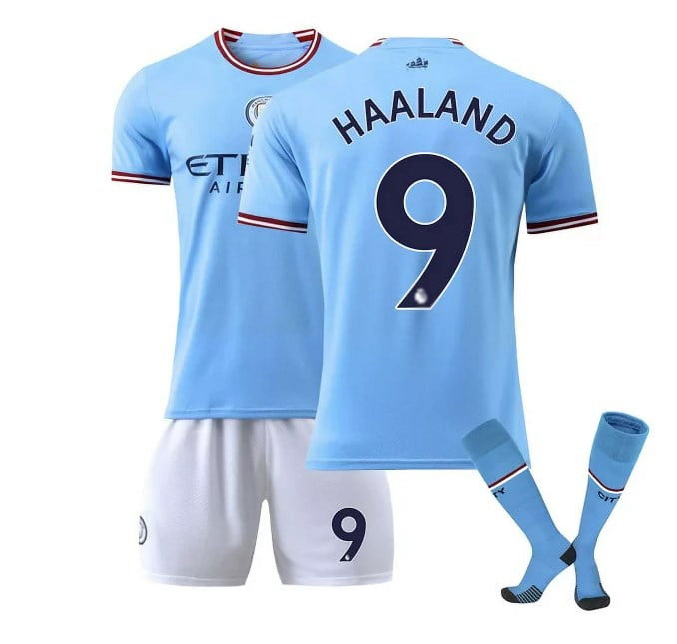 2022 / 23 Manchester City Extérieur Mini Maillot Enfant Haaland 9 Adultes