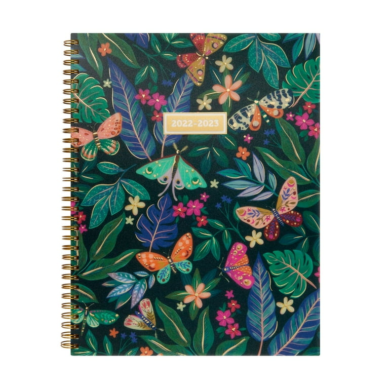 2022-2023 Mintgreen Weekly/Monthly Spiral Planner, 9 x 11