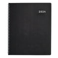 thumbnail image 1 of 2024 Brownline DuraFlex 14 Months Monthly Planner, 11" x 8.5", 50% Recycled, Black, December to January, 2024 , CB1262V.BLK, 1 of 8
