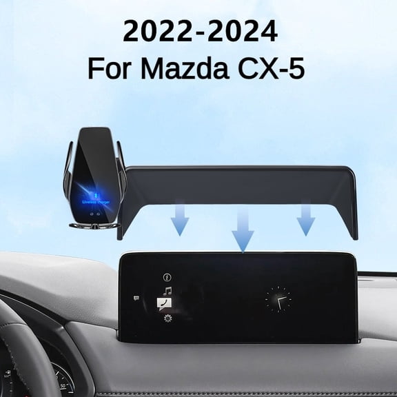 2022-2024 For Mazda CX5 CX-5 Car Screen Phone Holder Wireless Charger Navigation Modification Interior 10.25 Inch Size