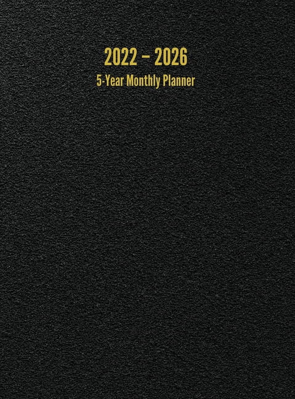 I S ANDERSON 2022 - 2026 5-Year Monthly Planner: 60-Month Calendar (Black) - Large (Hardcover)