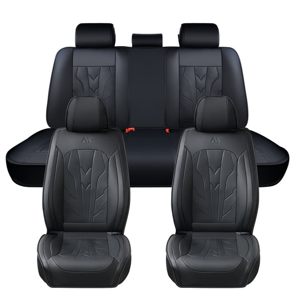 2022-2026 for HYUNDAI IONIQ 5 Car Seat Cover, Black Car Seat Covers, Waterproof Faux Leather 5 Seats Full Set Wear Resistance Beautify Interior, Pet Car Seat Covers