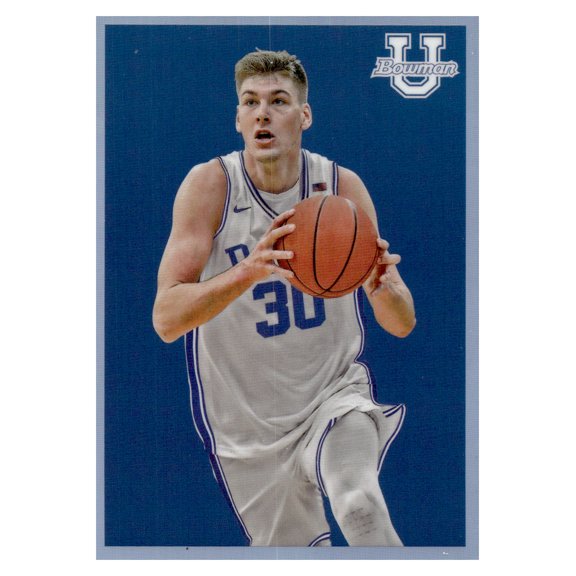 2022-23 Bowman University Chrome KYLE FILIPOWSKI Chrome Refractor Refractor Short Print Parallel/Variety Rookie Insert Duke Blue Devils NCAA Basketbal