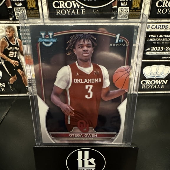 2022-23 Bowman University Chrome Otega Oweh #77 Chrome Rookie Base Set