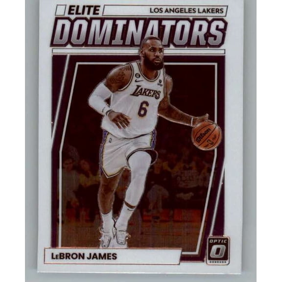 2022-23 Donruss Optic Elite Dominators #22 LeBron James Los Angeles Lakers  NBA Basketball Trading Card