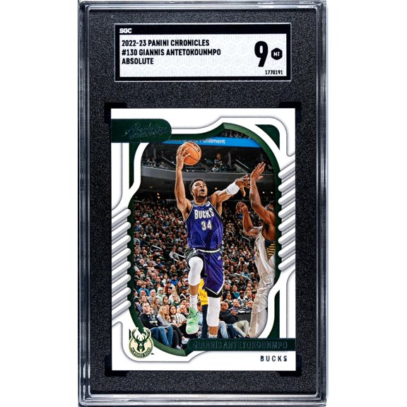 2022-23 Panini Chronicles #130 Giannis Antetokounmpo Absolute SGC 9