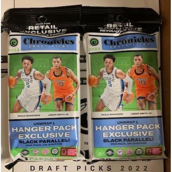 2022-23 Panini Chronicles Draft Picks Basketball 2 Two Hanger Pack Lot FACTORY SEALED 60 Total Cards (Look For Rookies of Pablo Banchero; Jaden Ivey