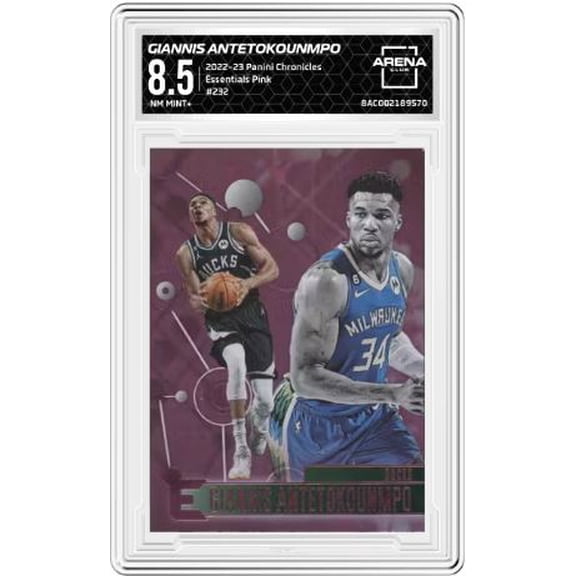 2022-23 Panini Chronicles Giannis Antetokounmpo #232 Pink Arena Club 8.5