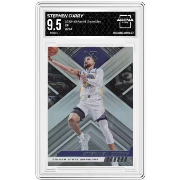 Graded 2022-23 Panini Chronicles Stephen Curry #294 XR Golden State Warriors Trading Card Arena Club 9.5