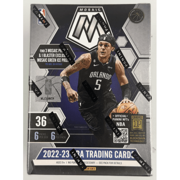 2022-23 Panini Mosaic NBA Basketball Factory Sealed Fanatics Hobby Blaster Box 6 Packs