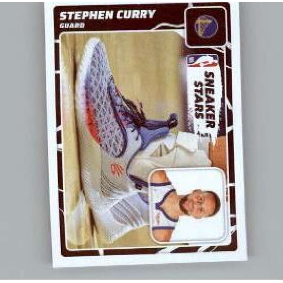 2022-23 Panini NBA Stickers #57 Stephen Curry Sneaker Stars Golden State Warriors Official Thin Mini Sticker Trading Card
