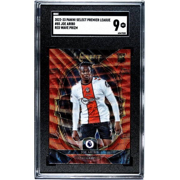 2022-23 Panini Select Red Wave Prizm Joe Aribo #85 SGC 9