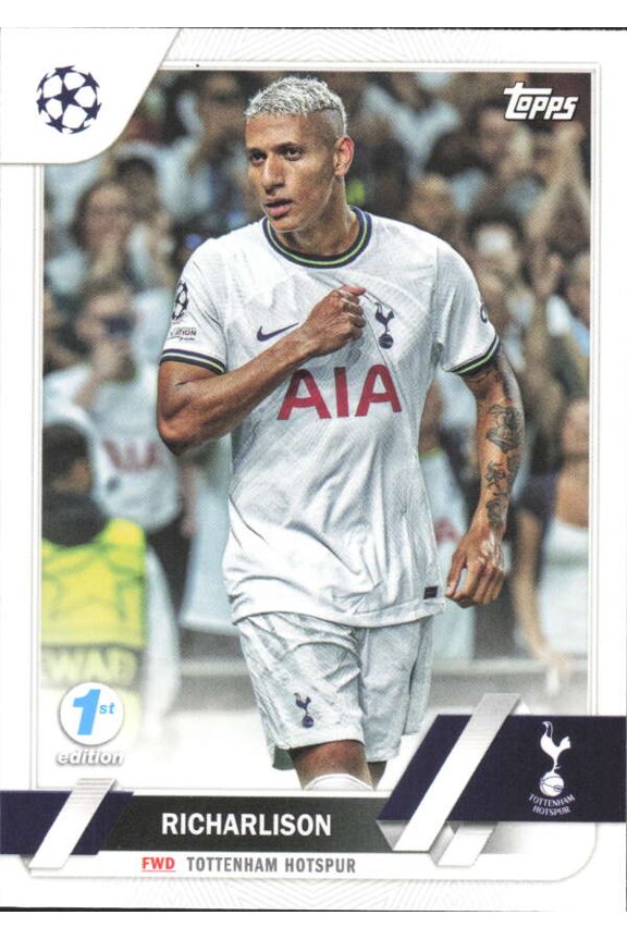 2022-23 TOPPS UEFA CLUB COMPETIONS 1ST EDITION #138 RICHARLISON TOTTENHAM HOTSPUR