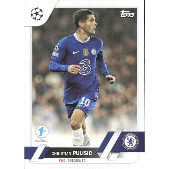 2022-23 TOPPS UEFA CLUB COMPETIONS 1ST EDITION #144 CHRISTIAN PULISIC CHELSEA FC