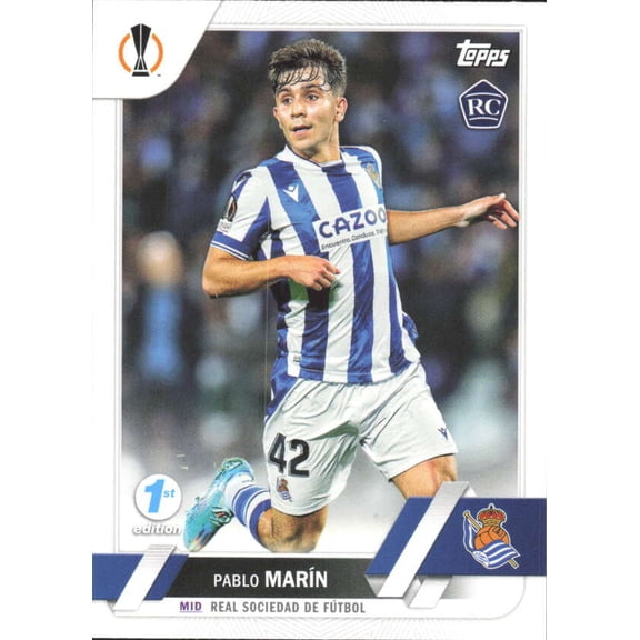 2022-23 TOPPS UEFA CLUB COMPETIONS 1ST EDITION #145 PABLO MARIN RC REAL SOCIEDAD