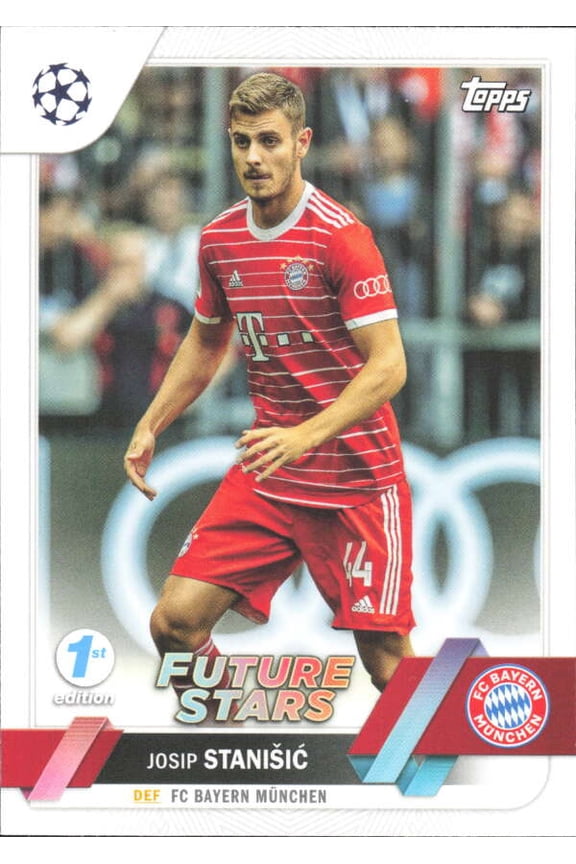 2022-23 TOPPS UEFA CLUB COMPETIONS 1ST EDITION #16 JOSIP STANISIC FC BAYERN MUNCHEN