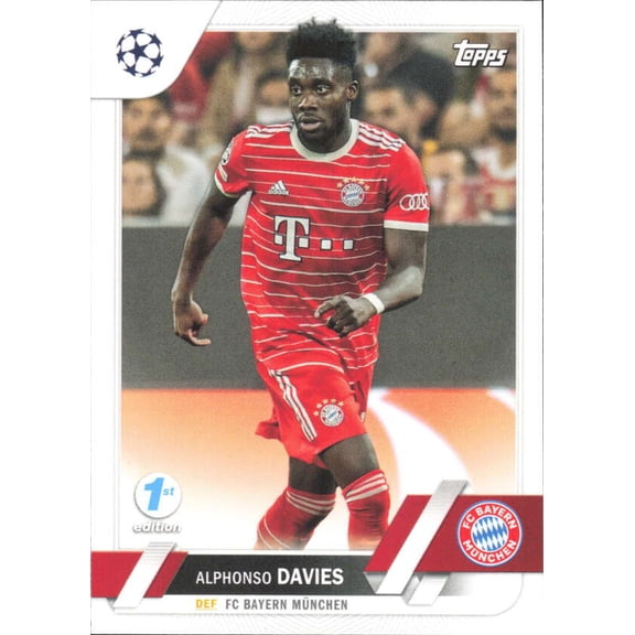 2022-23 TOPPS UEFA CLUB COMPETIONS 1ST EDITION #162 ALPHONSO DAVIES FC BAYERN MUNCHEN