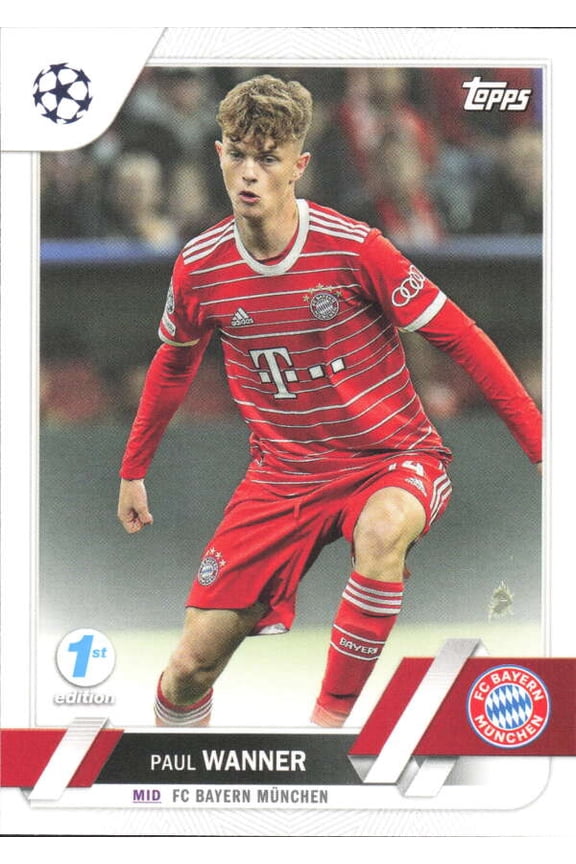 2022-23 TOPPS UEFA CLUB COMPETIONS 1ST EDITION #174 PAUL WANNER FC BAYERN MUNCHEN