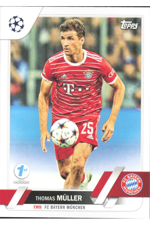 2022-23 TOPPS UEFA CLUB COMPETIONS 1ST EDITION #187 THOMAS MULLER FC BAYERN MUNCHEN