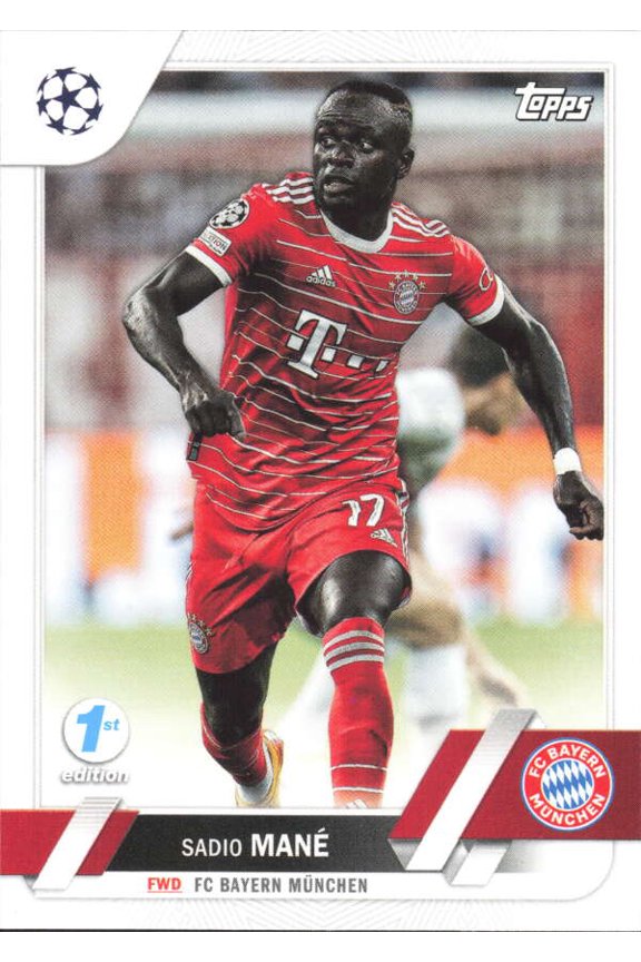 2022-23 TOPPS UEFA CLUB COMPETIONS 1ST EDITION #200 SADIO MANE FC BAYERN MUNCHEN