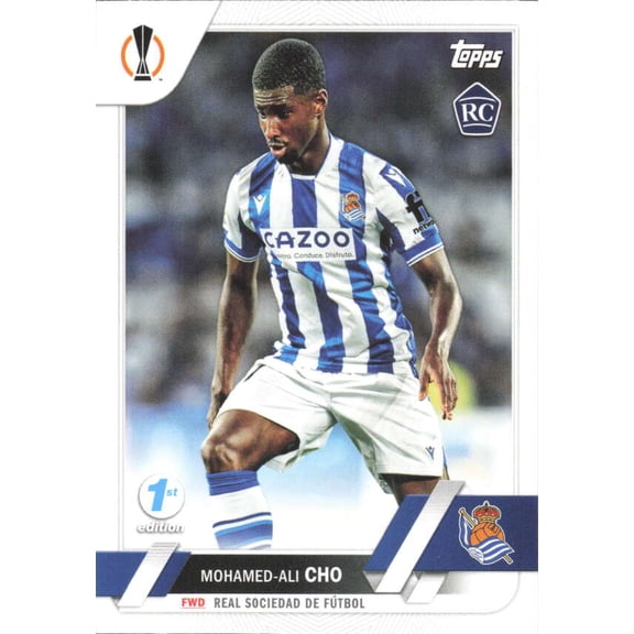 2022-23 TOPPS UEFA CLUB COMPETIONS 1ST EDITION #3 MOHAMED-ALI CHO RC REAL SOCIEDAD