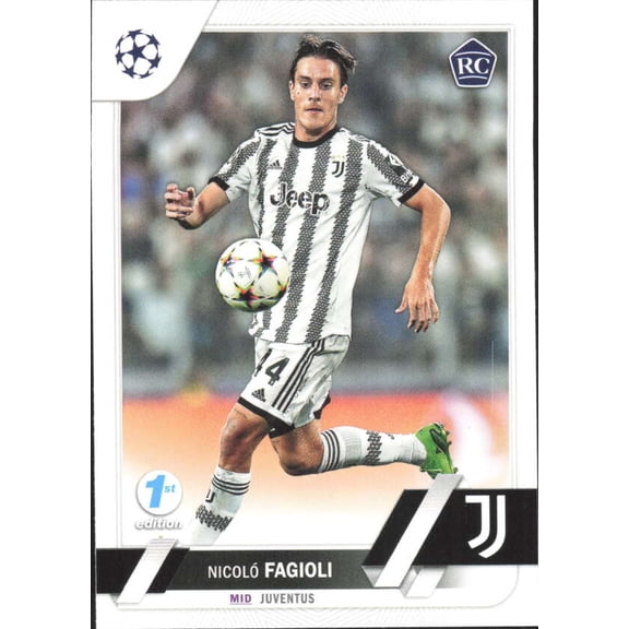 2022-23 TOPPS UEFA CLUB COMPETIONS 1ST EDITION #53 NICOLO FAGIOLI RC JUVENTUS