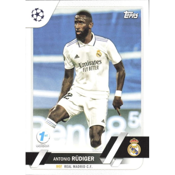 2022-23 TOPPS UEFA CLUB COMPETIONS 1ST EDITION #58 ANTONIO RUDIGER REAL MADRID CF
