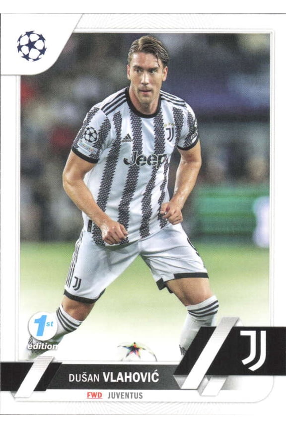 2022-23 TOPPS UEFA CLUB COMPETIONS 1ST EDITION #75 DUSAN VLAHOVIC JUVENTUS