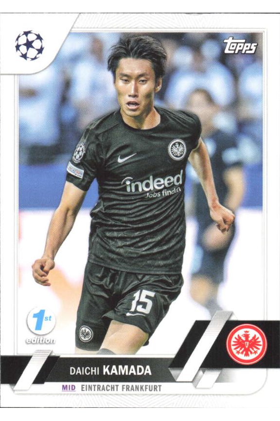 2022-23 TOPPS UEFA CLUB COMPETIONS 1ST EDITION #84 DAICHI KAMADA EINTRACHT FRANKFURT