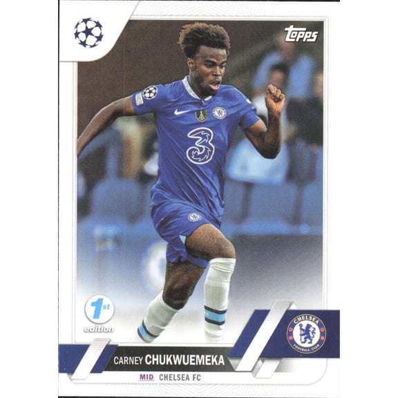 2022-23 TOPPS UEFA CLUB COMPETIONS 1ST EDITION #91 CARNEY CHUKWUEMEKA CHELSEA FC