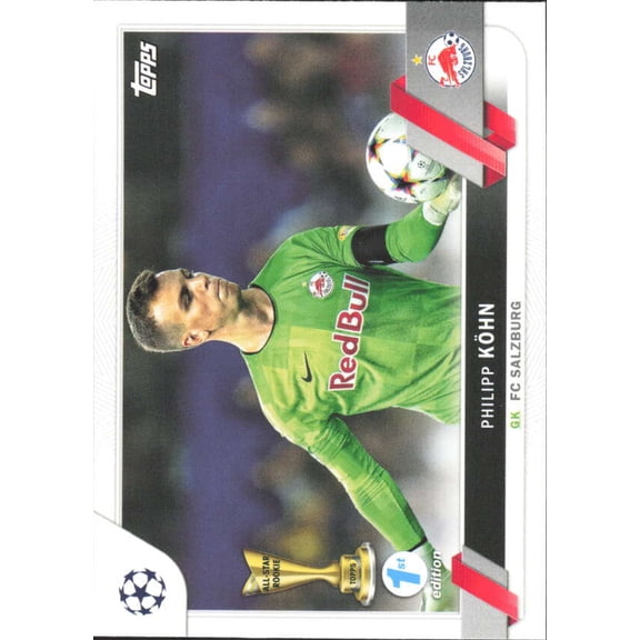 2022-23 TOPPS UEFA CLUB COMPETIONS 1ST EDITION #92 PHILIPP KOHN RC FC RED BULL SALZBURG