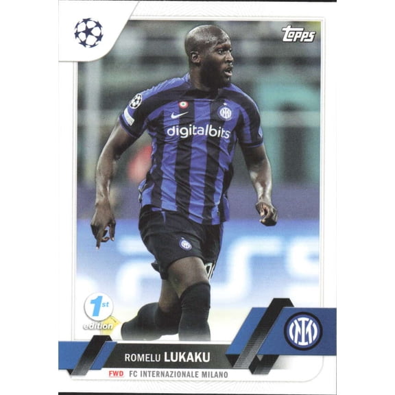2022-23 TOPPS UEFA CLUB COMPETIONS 1ST EDITION #96 ROMELU LUKAKU INTER MILAN