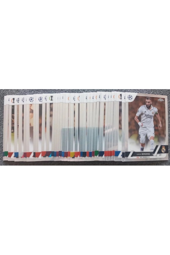 2022-23 Topps Chrome UEFA Club Competitions Soccer Trading Card Neymar Mbappe Messi Son Modric #1-200