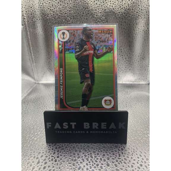 2022-23 Topps Merlin UEFA Club Competitions Jeremie Frimpong #22 Refractor Parallel/Variety Rookie Base Set Topps
