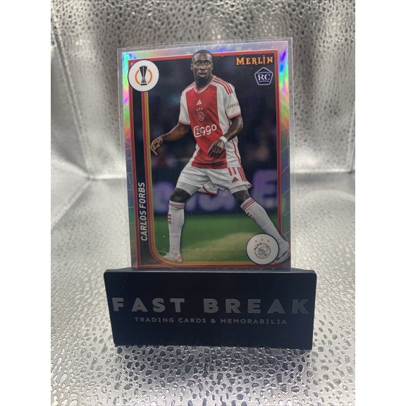 2022-23 Topps Merlin Uefa Club Competitions Carlos Forbs #5 Refractor Parallel/Variety Rookie Base Set