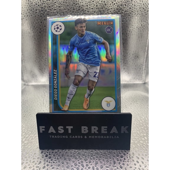 2022-23 Topps Merlin Uefa Club Competitions Diego Gonzalez #120 Refractor Parallel/Variety Rookie Base Set Topps