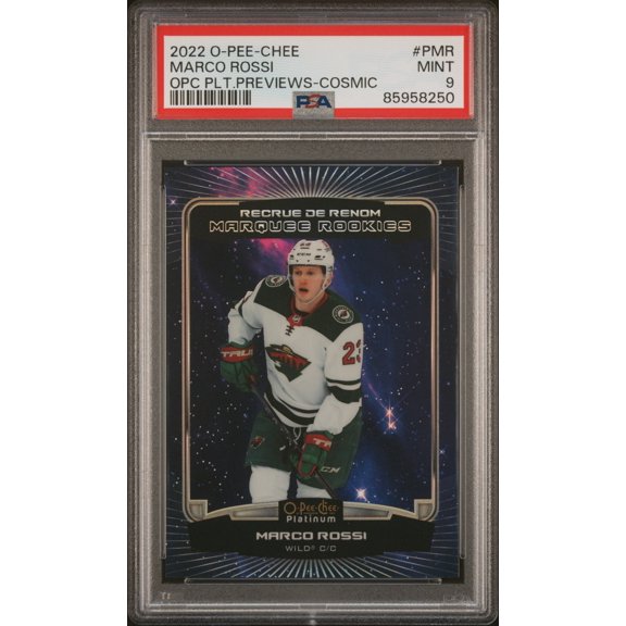 2022-23 Upper Deck O-Pee-Chee Marco Rossi #PMR Cosmic PSA 9